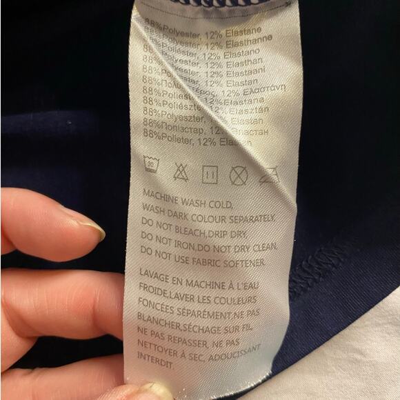 Minimalist Activewear Navy Long Sleeve Performance Shirt Devoropa Large - Picture 4 of 6